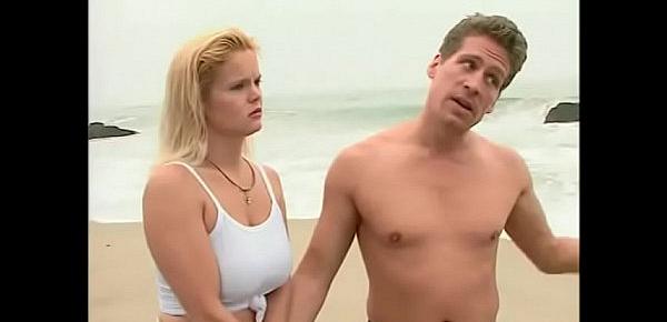  Deserted beach witness hot fucking action with pretty blonde